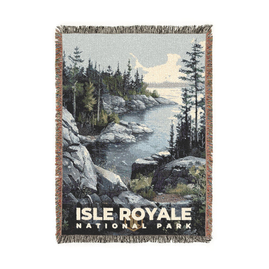 Isle Royale National Park Woven Blanket | S17