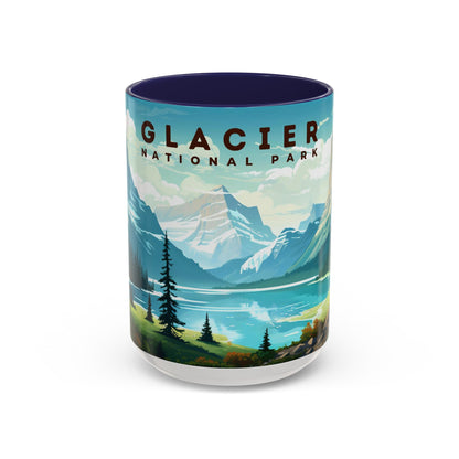 Glacier National Park Mug | Accent Coffee Mug (11, 15oz)