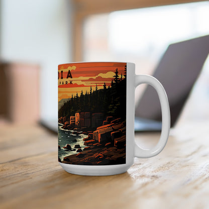 Acadia National Park Mug | White Ceramic Mug (11oz, 15oz)