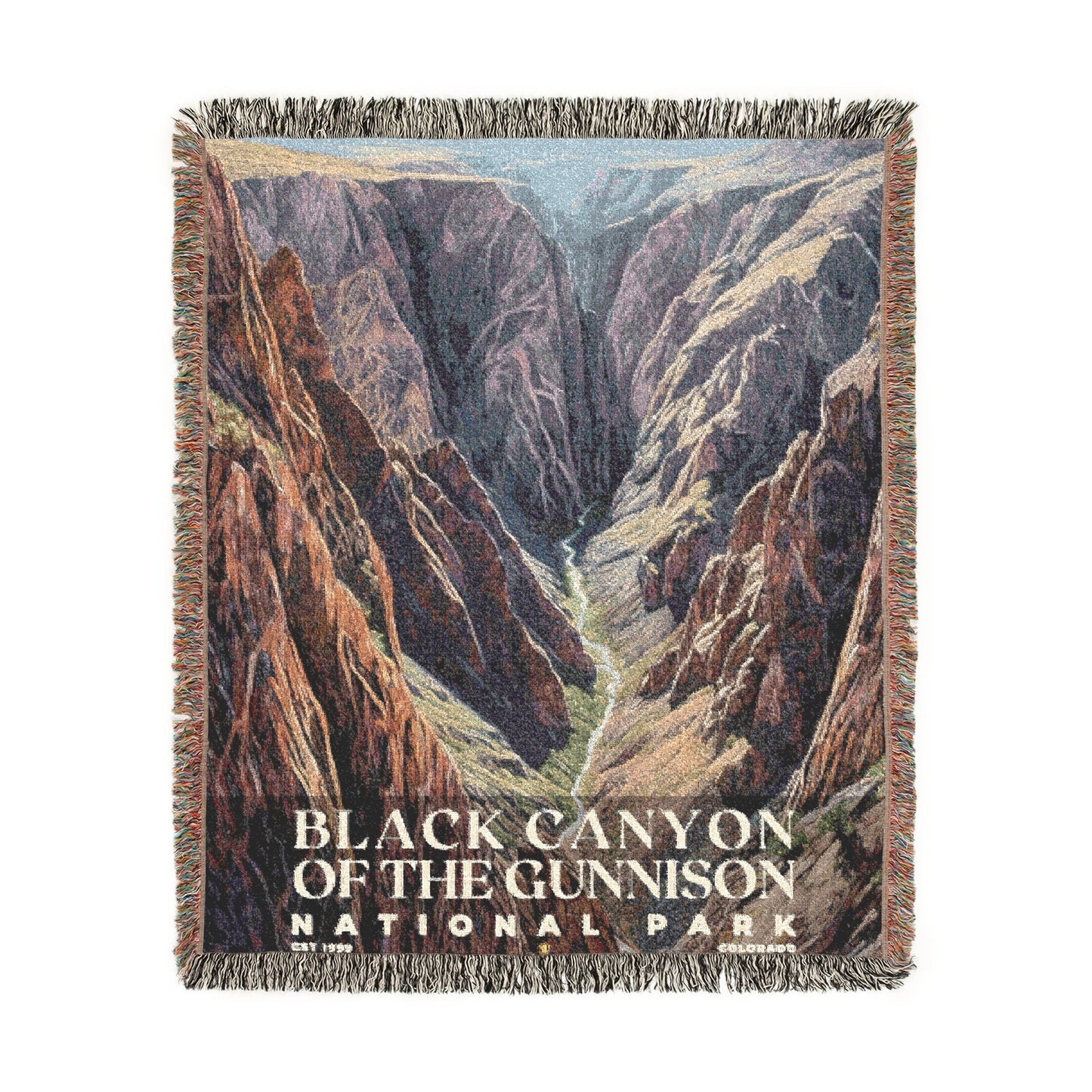 Black Canyon of the Gunnison National Park Woven Blanket | S02