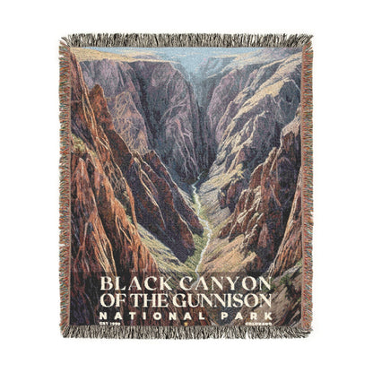 Black Canyon of the Gunnison National Park Woven Blanket | S02