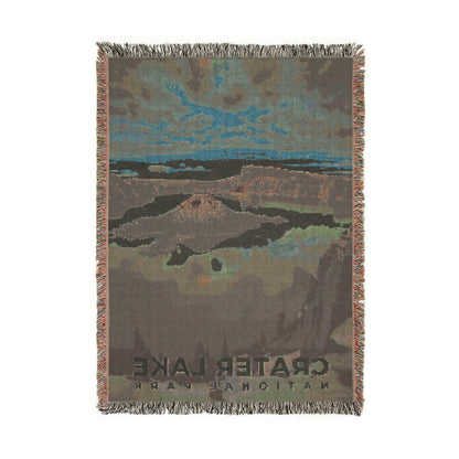 Crater Lake National Park Woven Blanket | S10