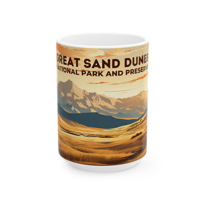 Great Sand Dunes National Park Mug | White Ceramic Mug (11oz, 15oz)