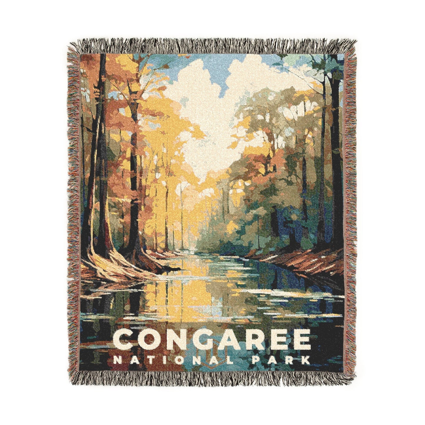 Congaree National Park Woven Blanket | S06