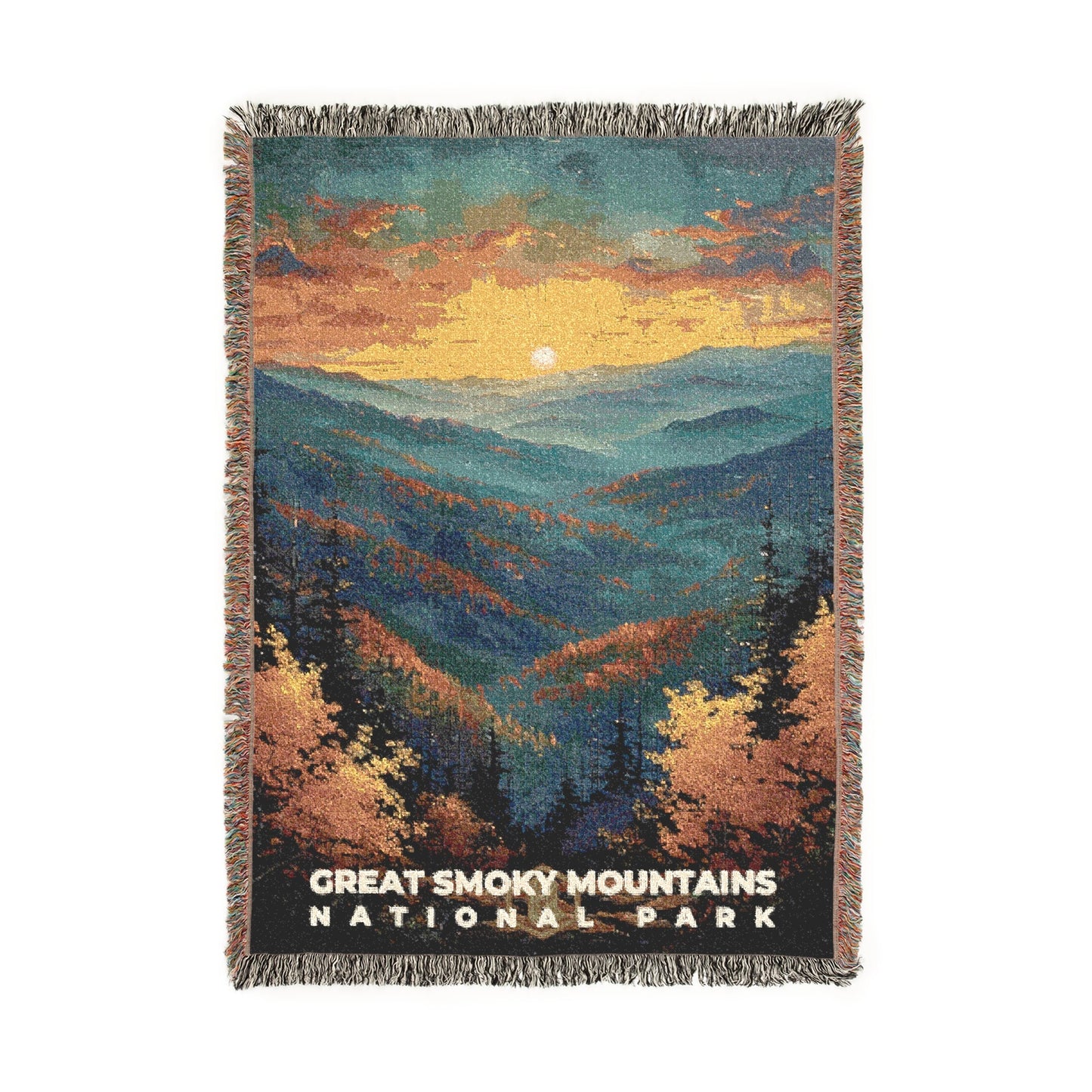 Great Smoky Mountains National Park Woven Blanket | S14