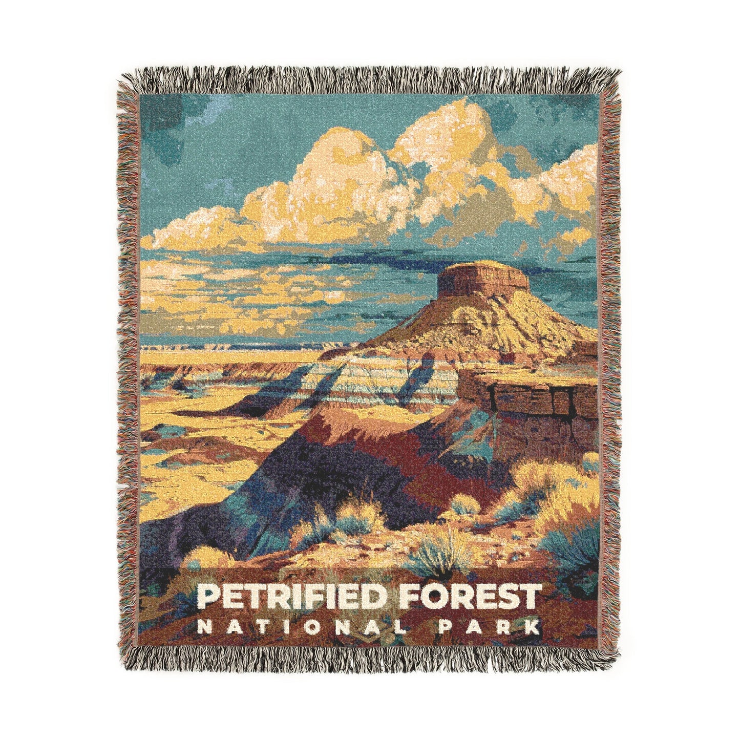 Petrified Forest National Park Woven Blanket | S11