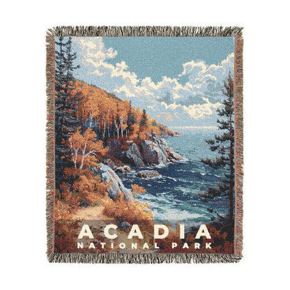 Acadia National Park Woven Blanket | S18