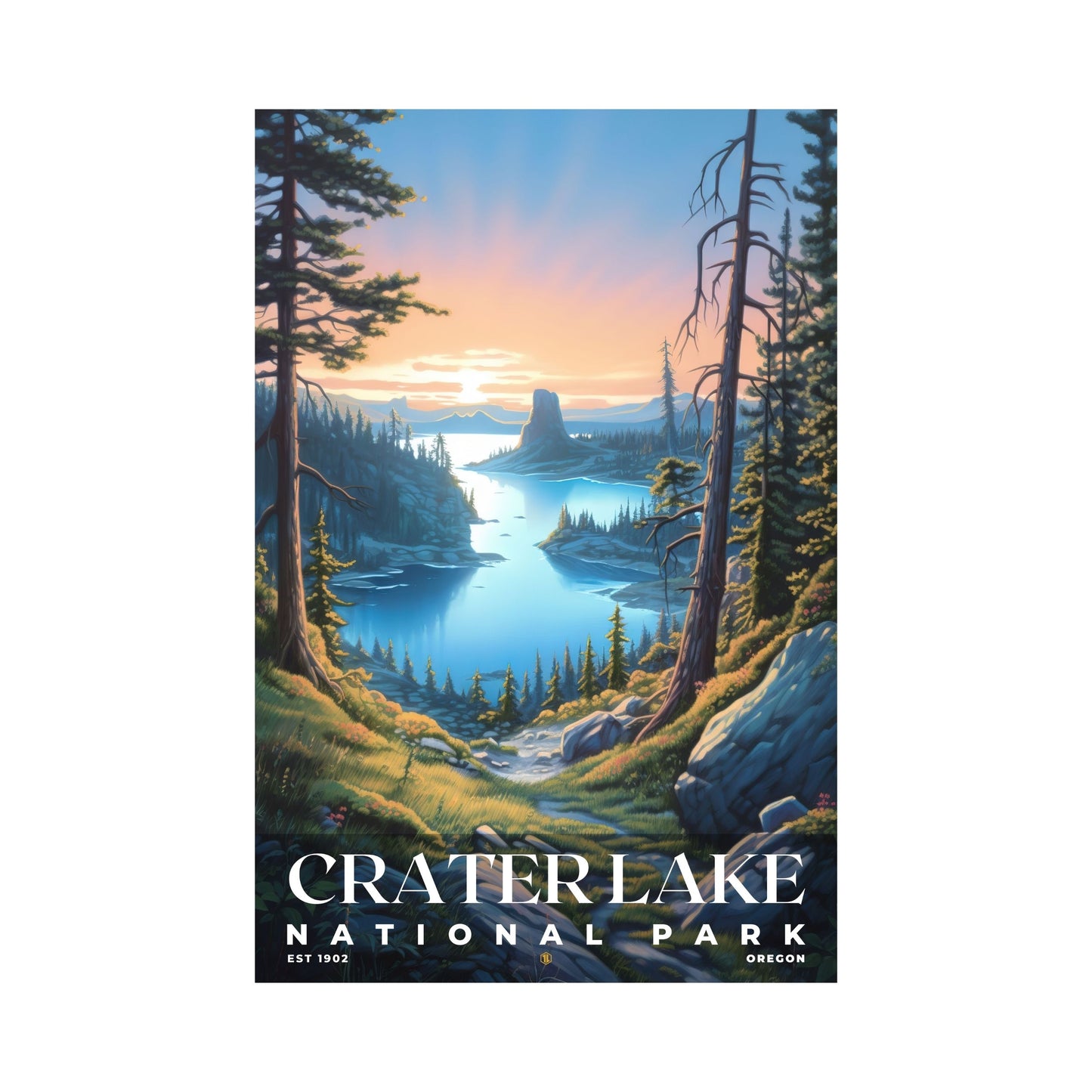 Crater Lake National Park Poster | S02