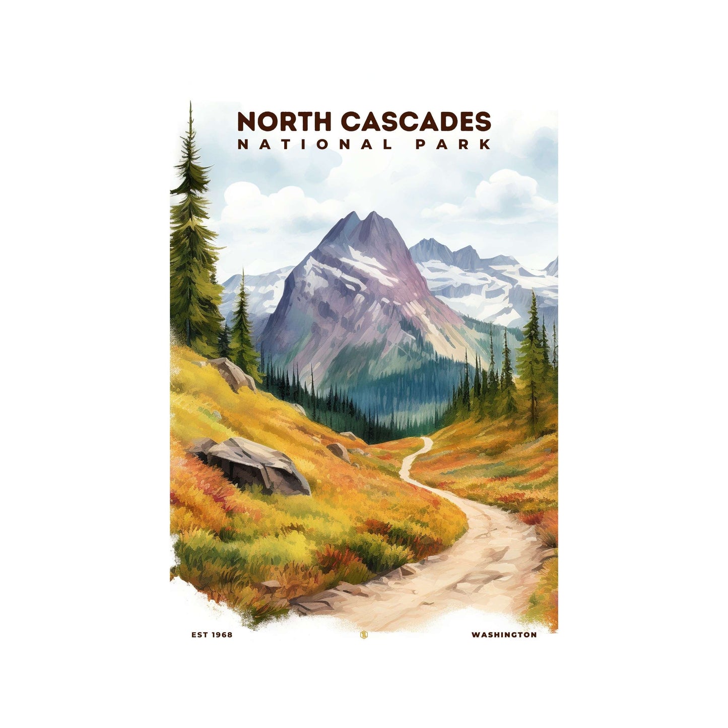 North Cascades National Park Poster | S08