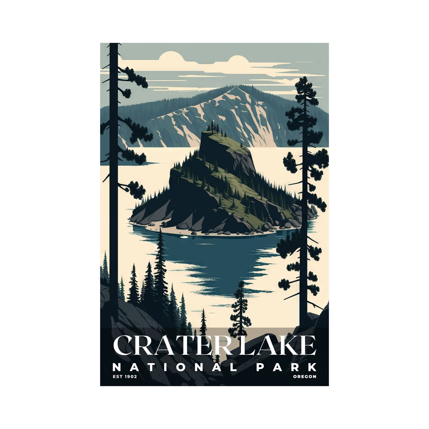 Crater Lake National Park Poster | S03