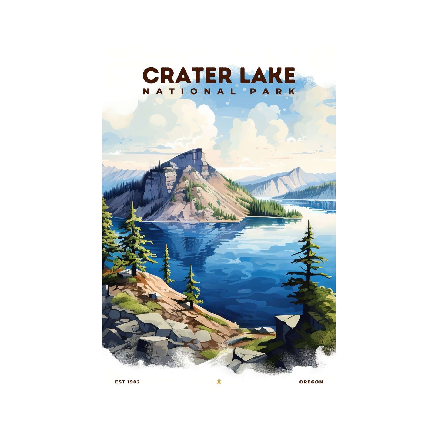 Crater Lake National Park Poster | S08