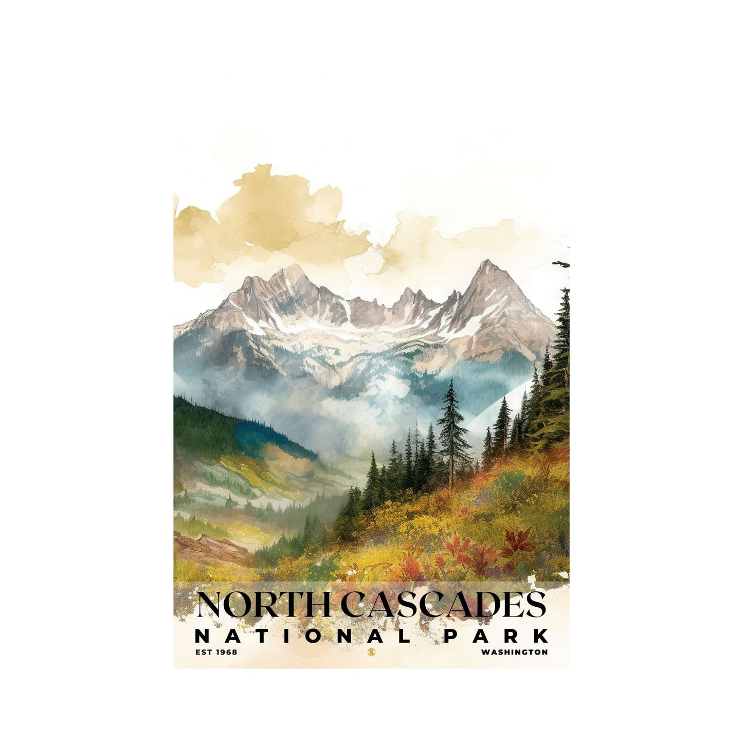 North Cascades National Park Poster | S04