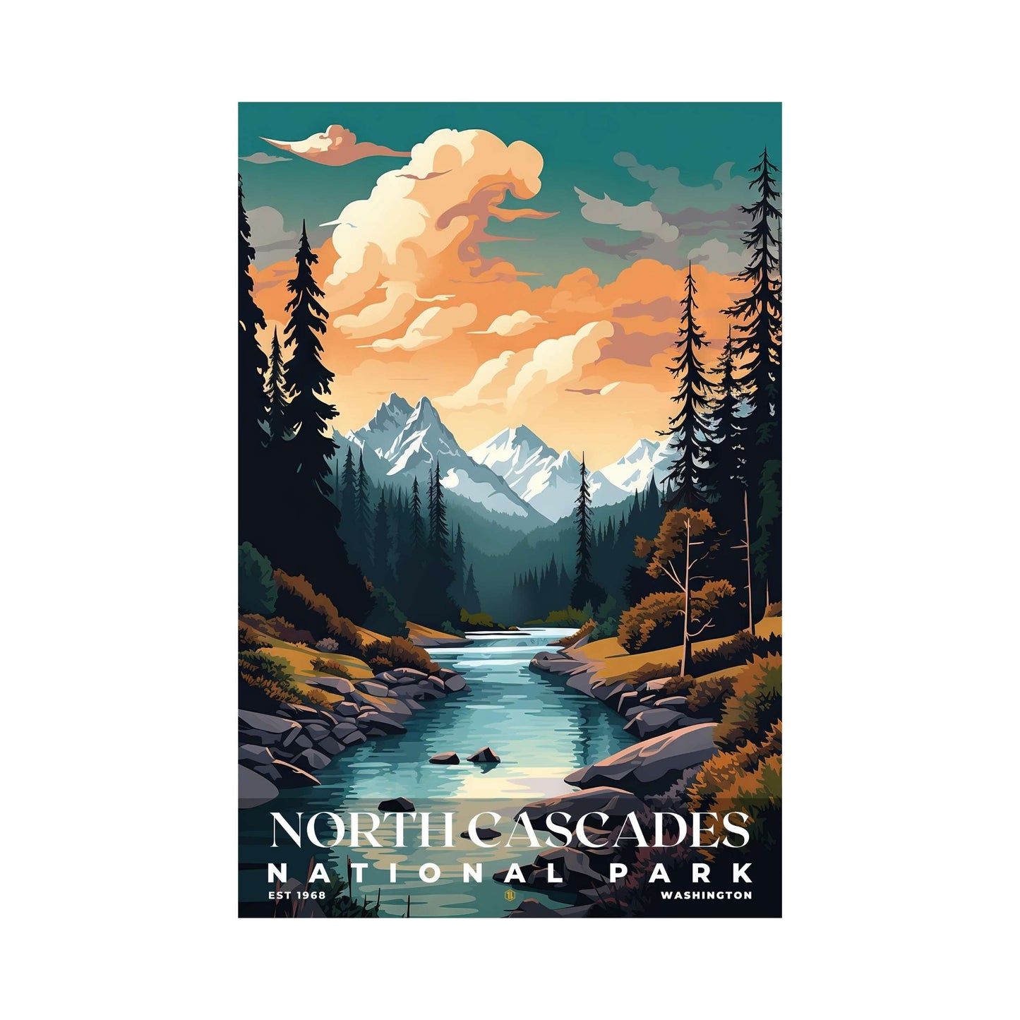 North Cascades National Park Poster | S05