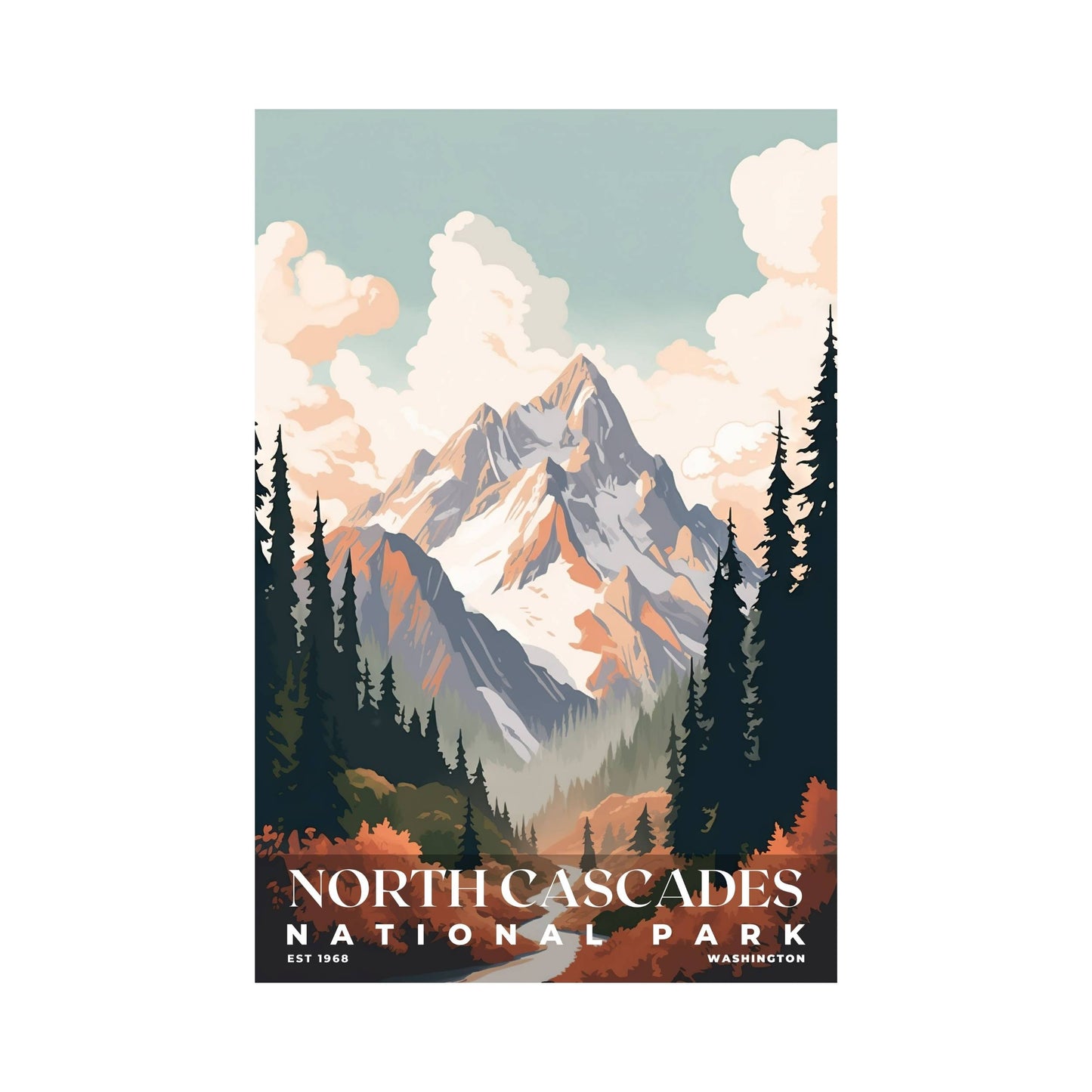 North Cascades National Park Poster | S03