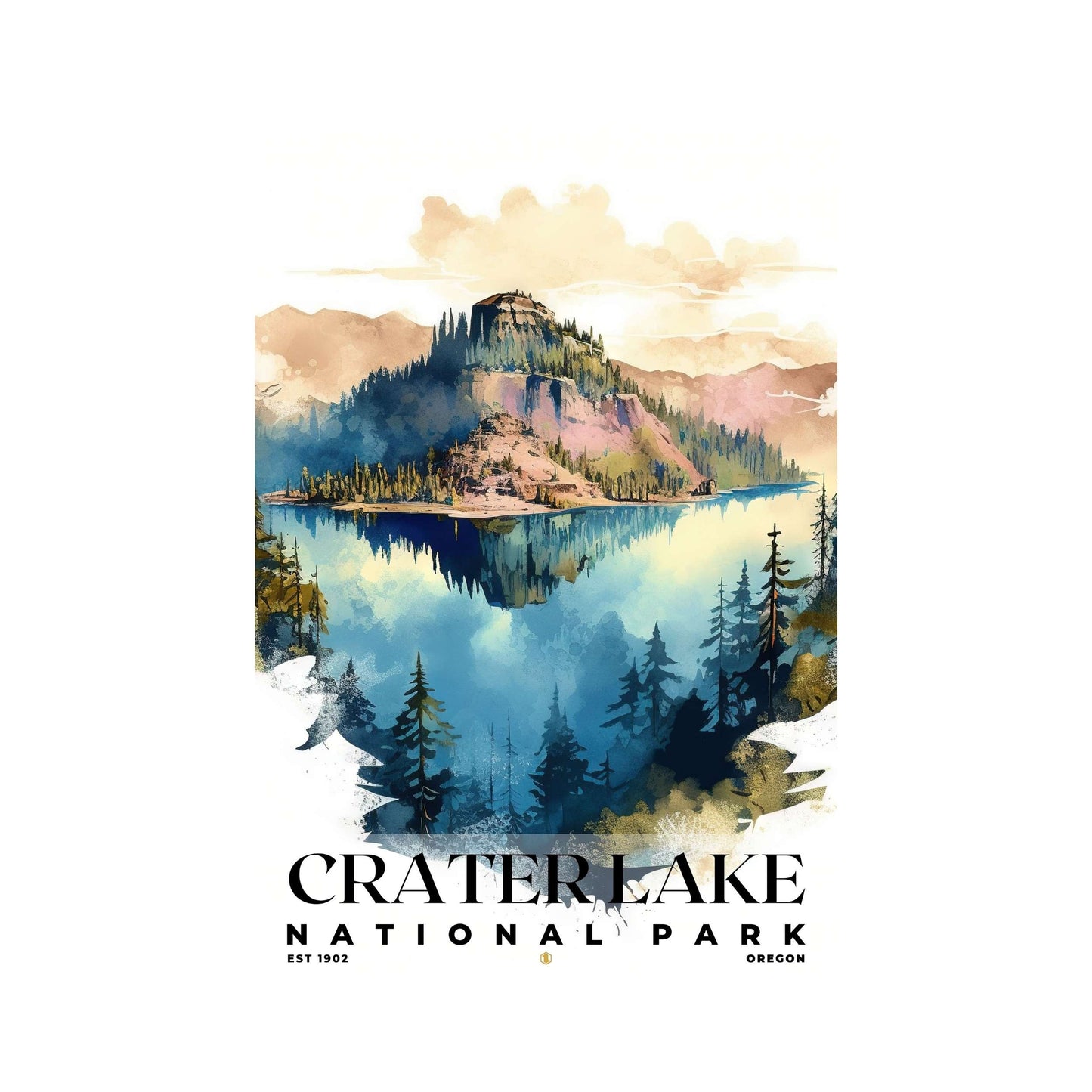 Crater Lake National Park Poster | S04