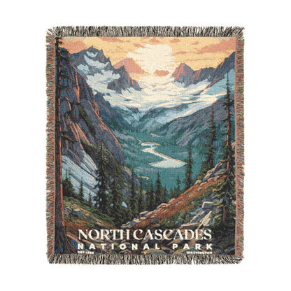 North Cascades National Park Woven Blanket | S02