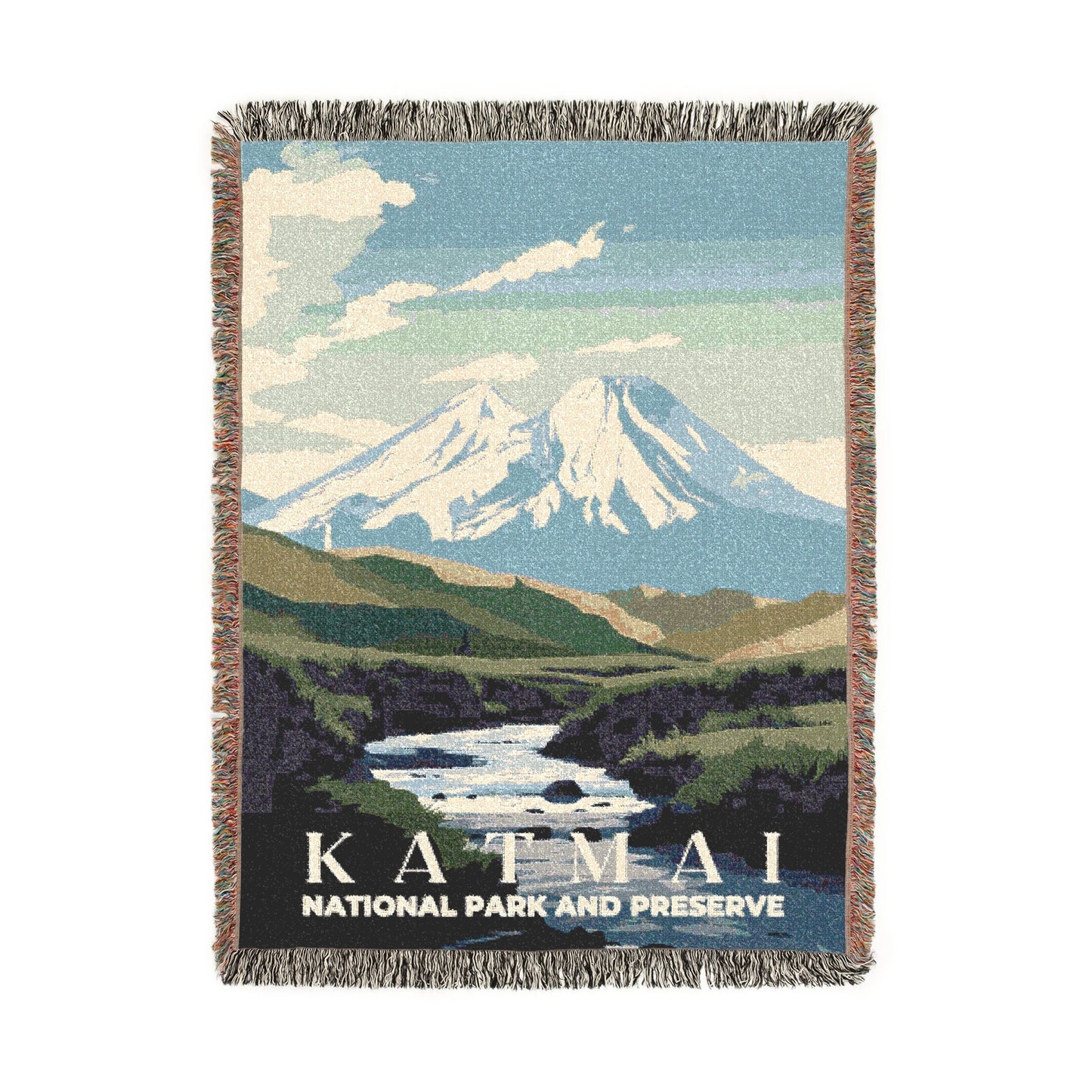 Katmai National Park Woven Blanket | S01