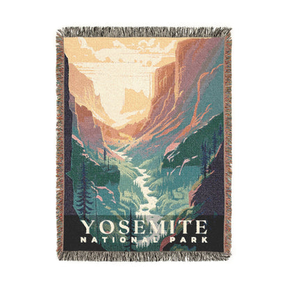 Yosemite National Park Woven Blanket | S01