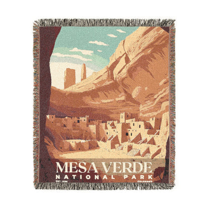 Mesa Verde National Park Woven Blanket | S03