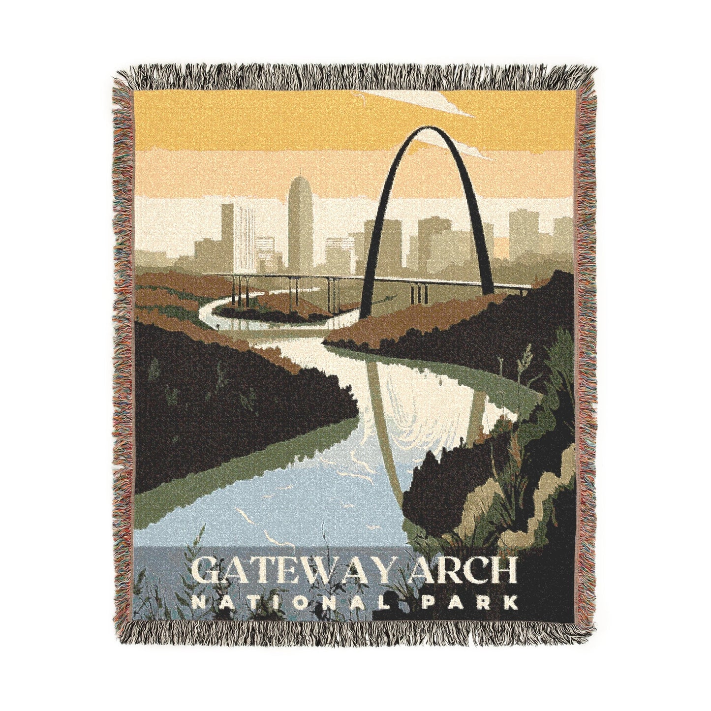 Gateway Arch National Park Woven Blanket | S01