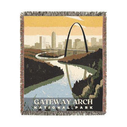 Gateway Arch National Park Woven Blanket | S01