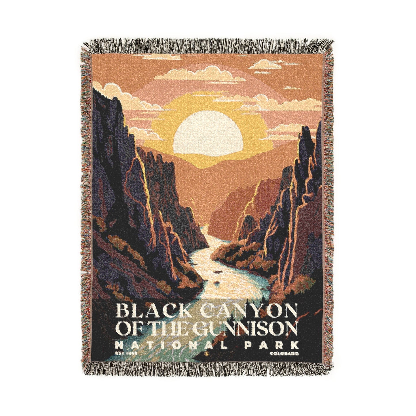 Black Canyon of the Gunnison National Park Woven Blanket | S05
