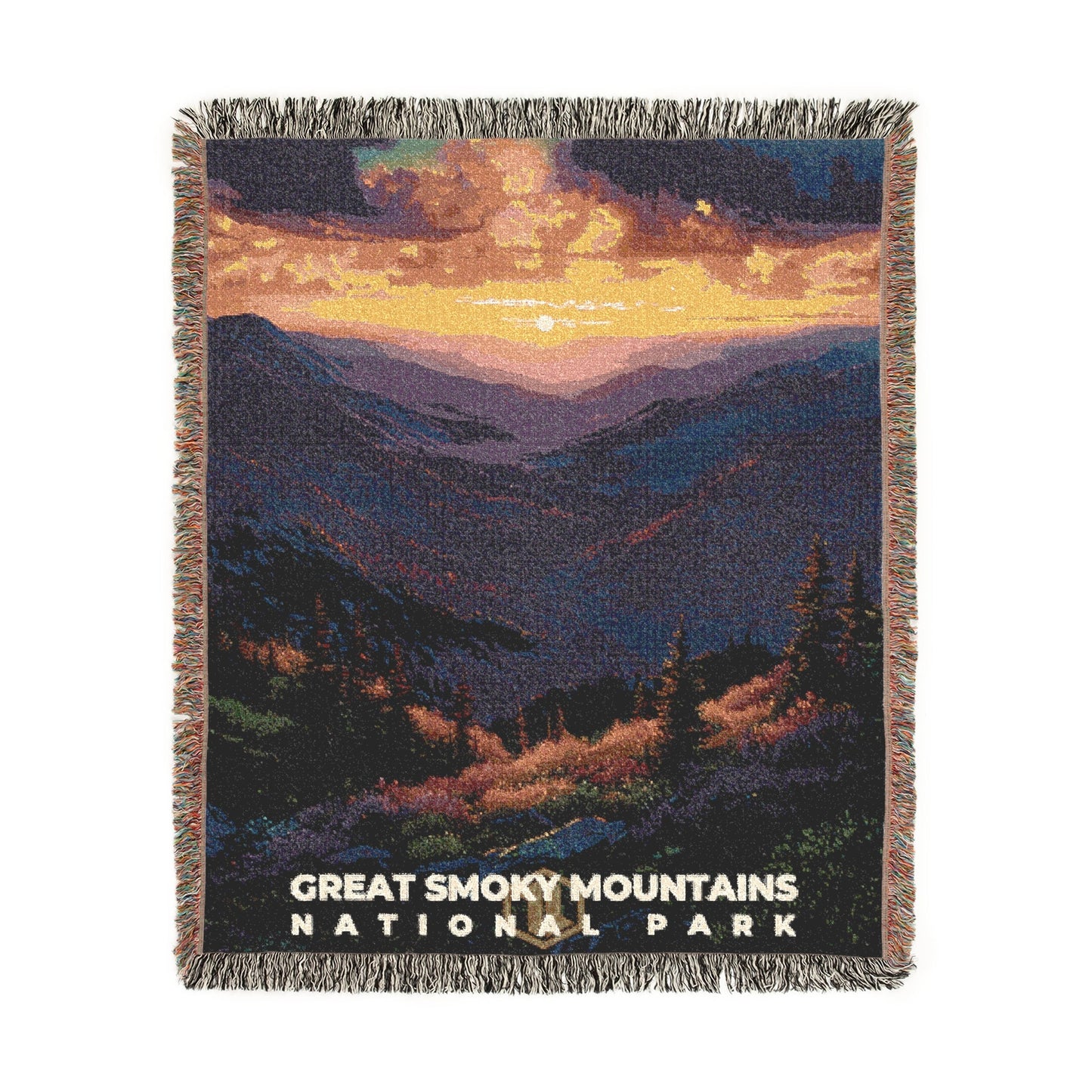 Great Smoky Mountains National Park Woven Blanket | S13