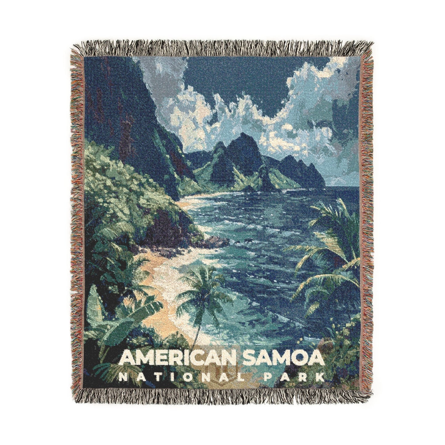 American Samoa National Park Woven Blanket | S14