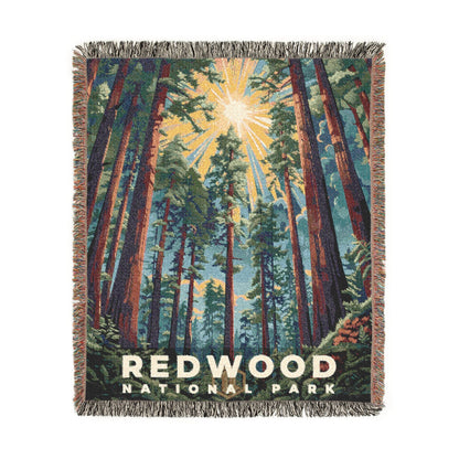 Redwood National Park Woven Blanket | S11