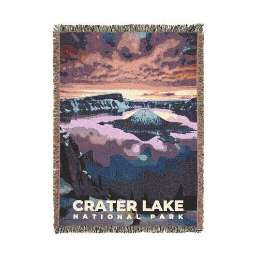 Crater Lake National Park Woven Blanket | S10