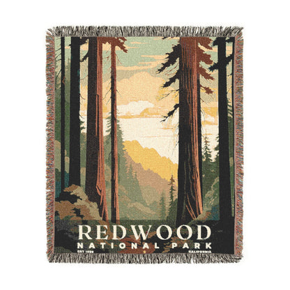 Redwood National Park Woven Blanket | S05