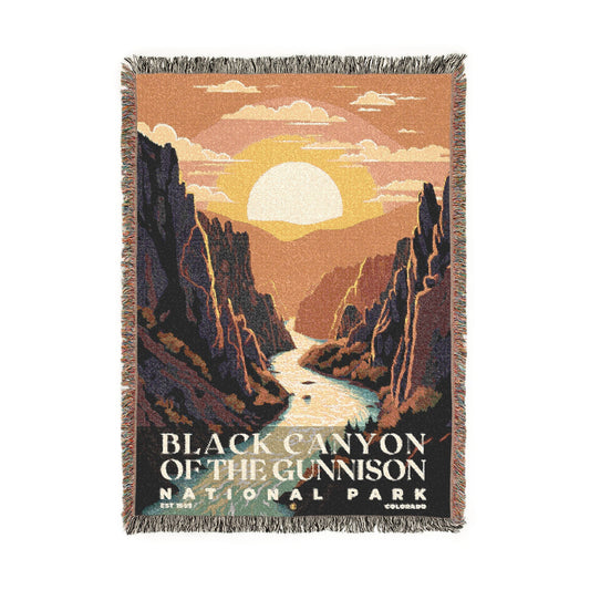 Black Canyon of the Gunnison National Park Woven Blanket | S05