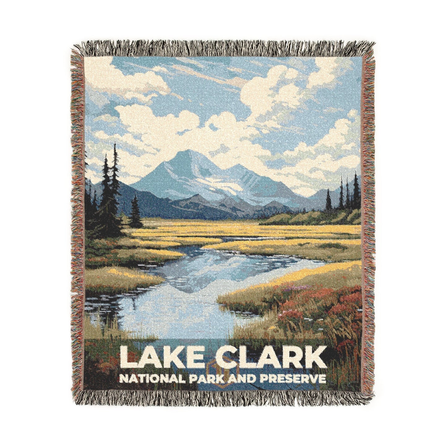 Lake Clark National Park Woven Blanket | S06