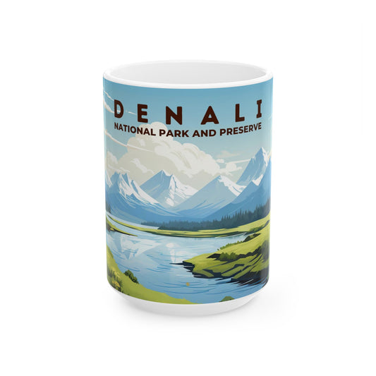 Denali National Park Mug | White Ceramic Mug (11oz, 15oz)
