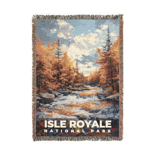 Isle Royale National Park Woven Blanket | S14