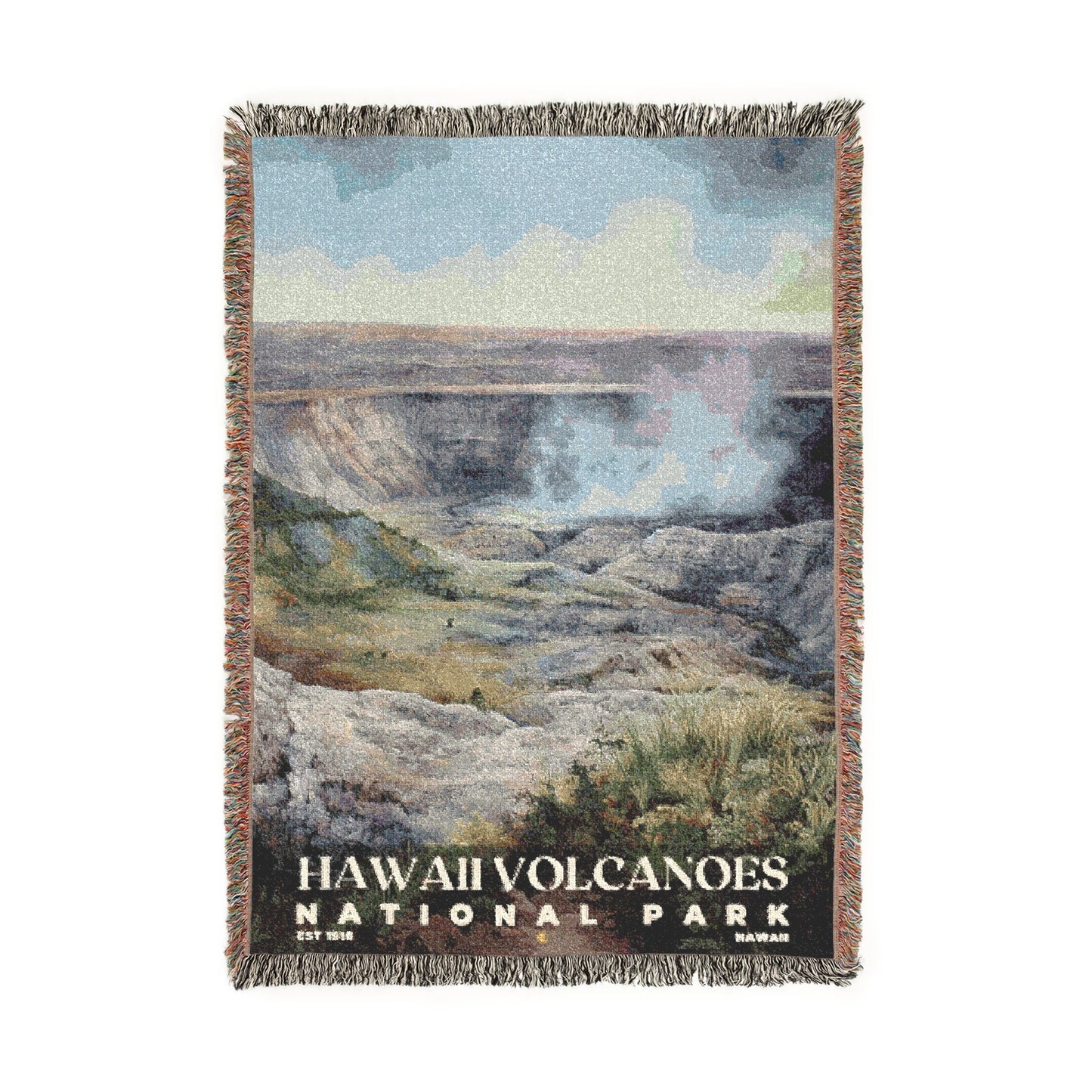 Hawaii Volcanoes National Park Woven Blanket | S02