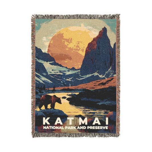 Katmai National Park Woven Blanket | S20