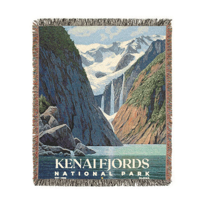 Kenai Fjords National Park Woven Blanket | S02