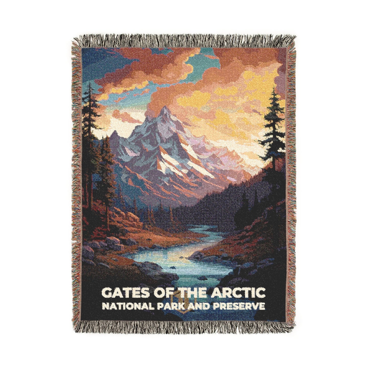 Gates of the Arctic National Park Woven Blanket | S07