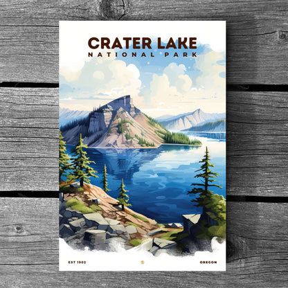 Crater Lake National Park Poster | S08