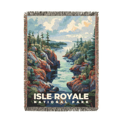 Isle Royale National Park Woven Blanket | S11