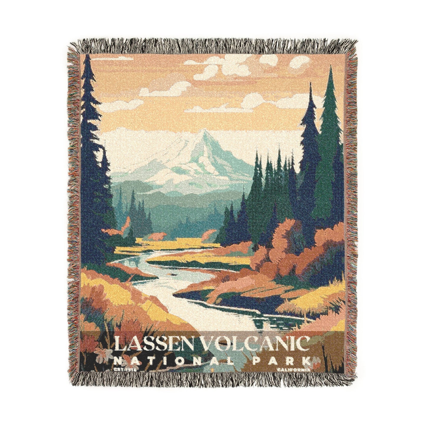 Lassen Volcanic National Park Woven Blanket | S05