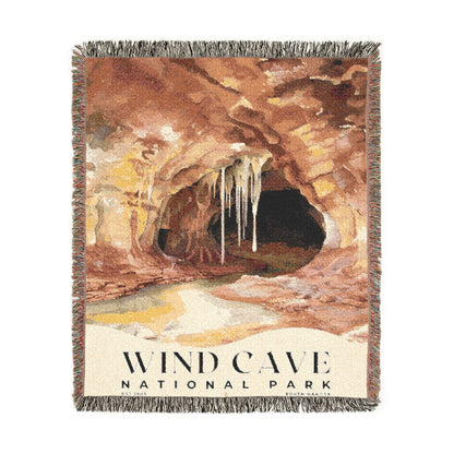 Wind Cave National Park Woven Blanket | S04
