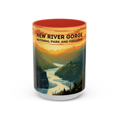 New River Gorge National Park Mug | Accent Coffee Mug (11, 15oz)