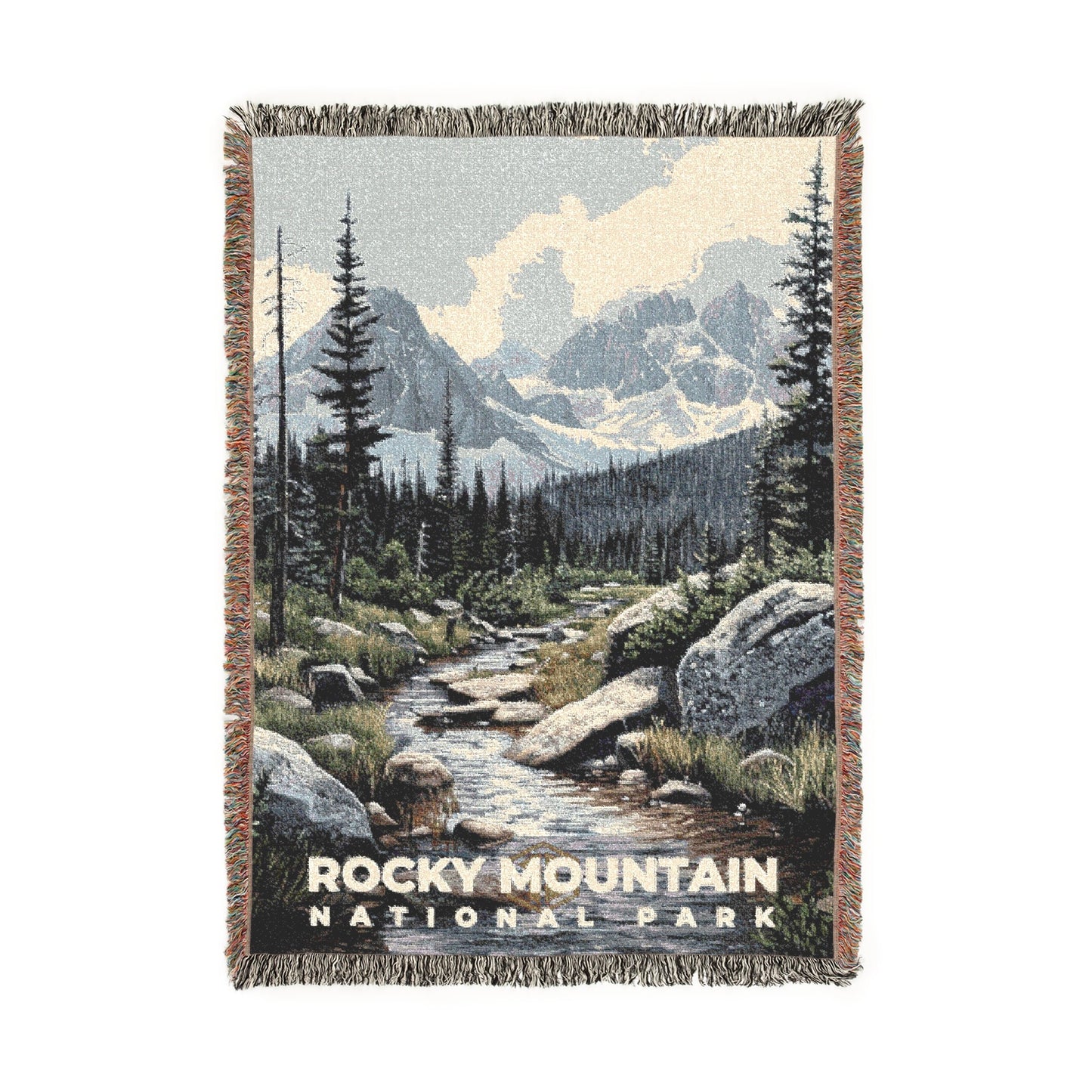 Rocky Mountain National Park Woven Blanket | S17