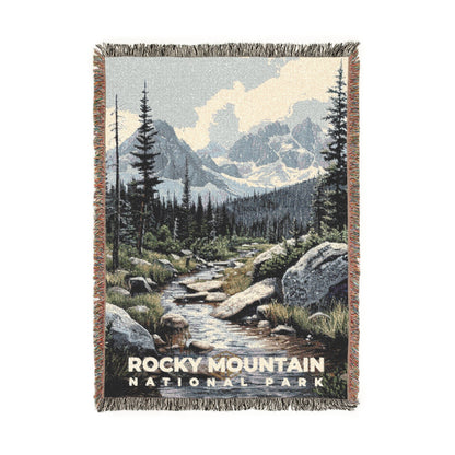 Rocky Mountain National Park Woven Blanket | S17