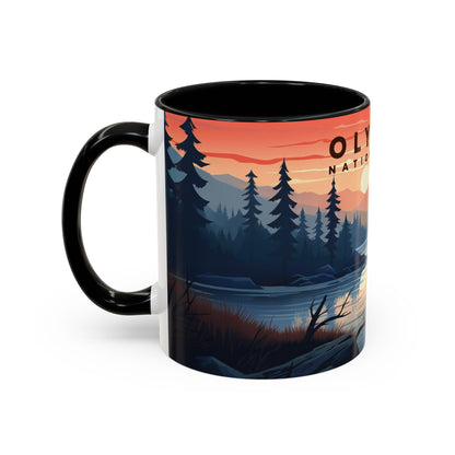 Olympic National Park Mug | Accent Coffee Mug (11, 15oz)