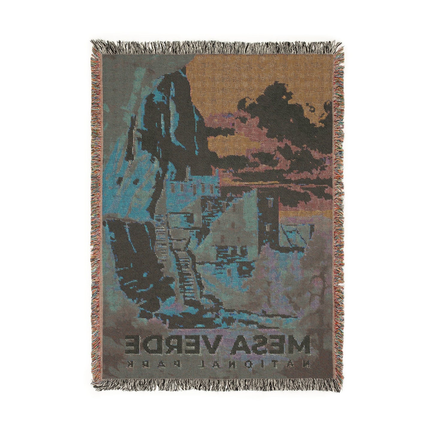 Mesa Verde National Park Woven Blanket | S06