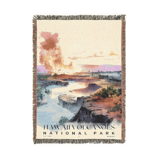 Hawaii Volcanoes National Park Woven Blanket | S04