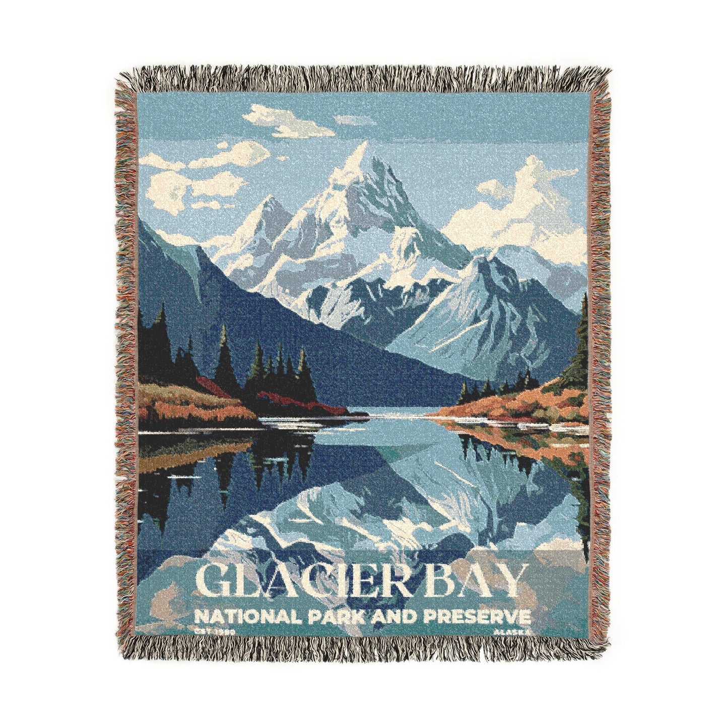 Glacier Bay National Park Woven Blanket | S03